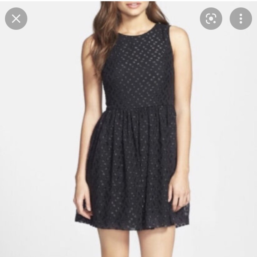 Like New Sparkle Dot Fit & Flare French Connection Dress
